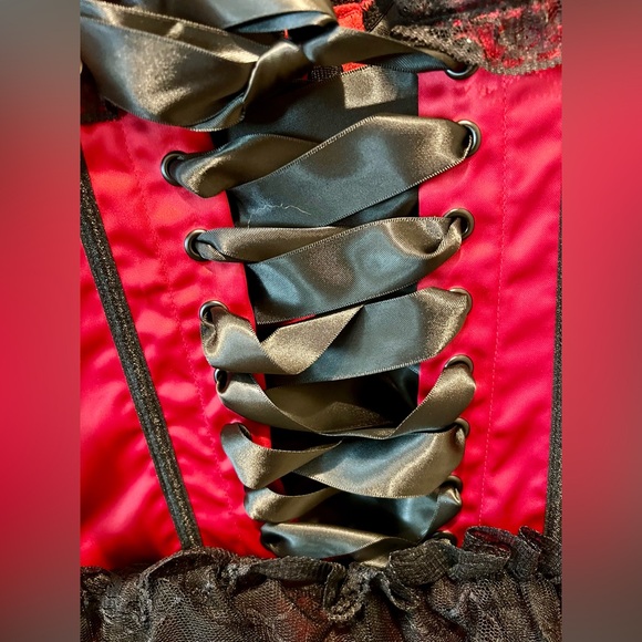 NWT Dolls Kill Widow When Night Comes Mini dress Satin Bodice Tiered Mini Lace - Picture 6 of 14